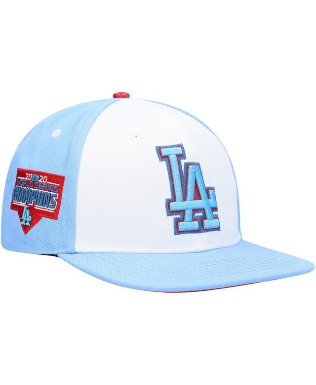 Mens Pro Standard White Los Angeles Dodgers Blue Raspberry Ice Cream Drip Snapback Hat - White Product Image