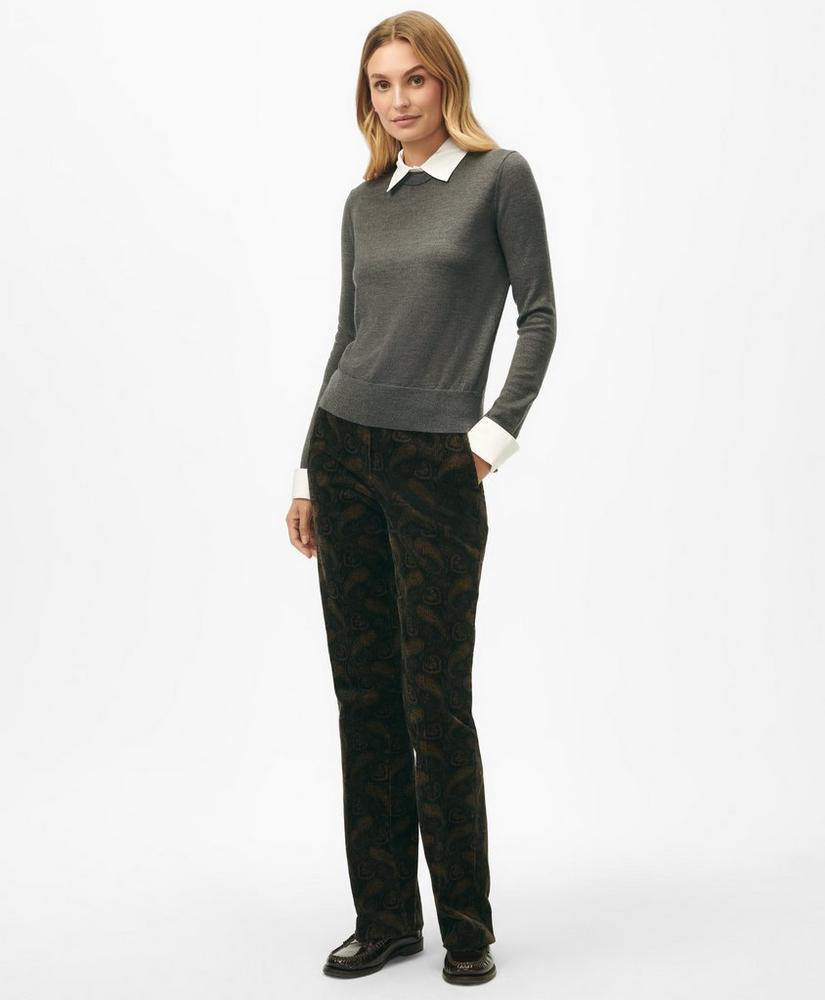 Removable Collar & Cuff Sweater in Fine Merino Wool Product Image