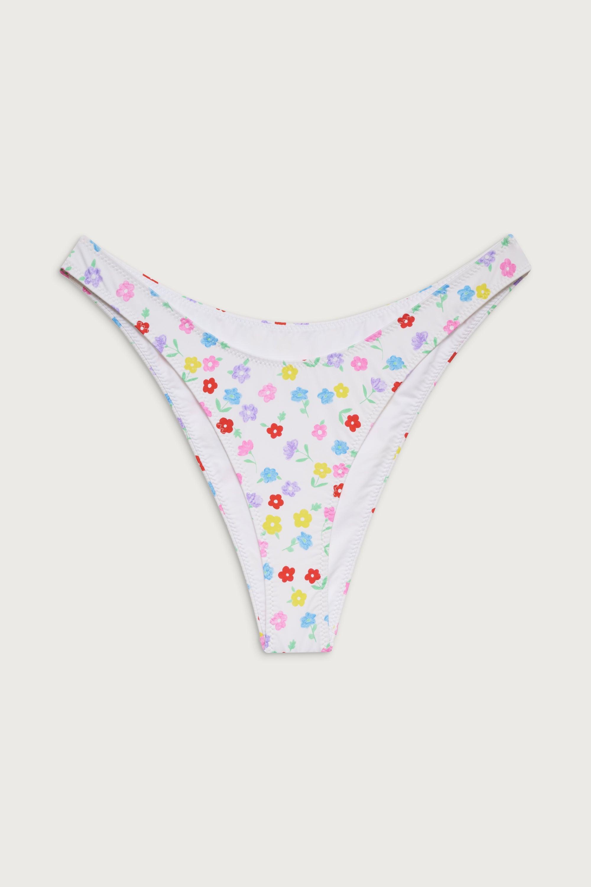 Suki Floral Classic Bikini Bottom - Dune Daisy Product Image