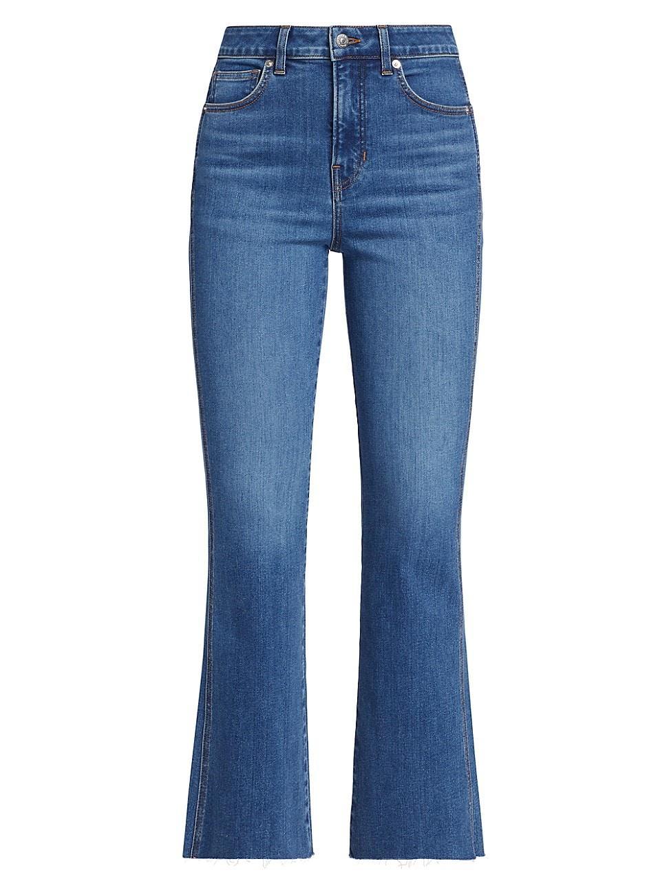 Womens Carson High-Rise Stretch Flare Ankle Jeans product image