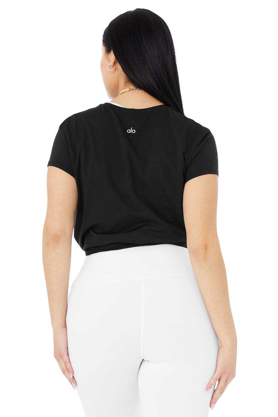 Alosoft Finesse Tee - Black Female Product Image