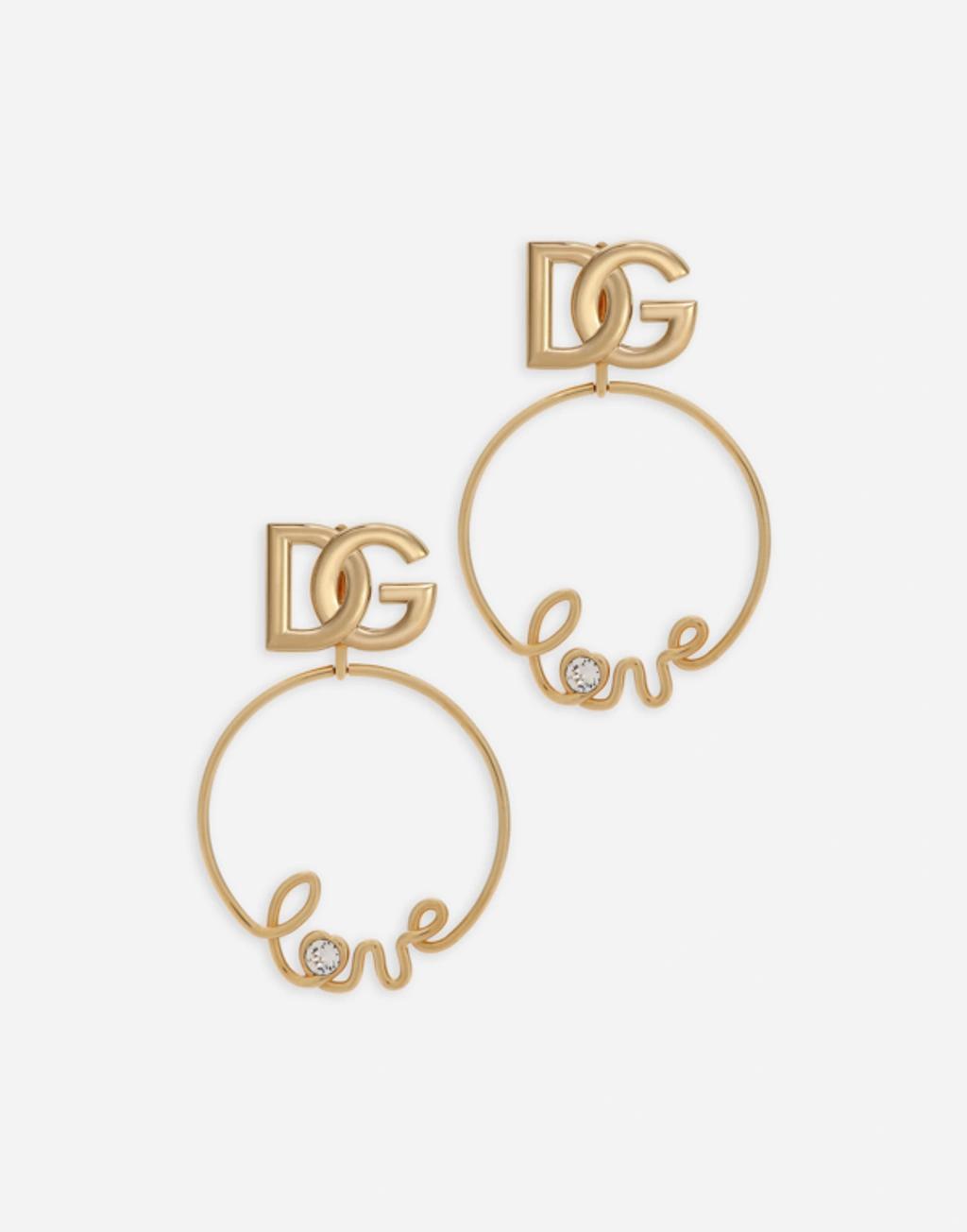 Love Dg Clip-on Earrings In Gold Product Image