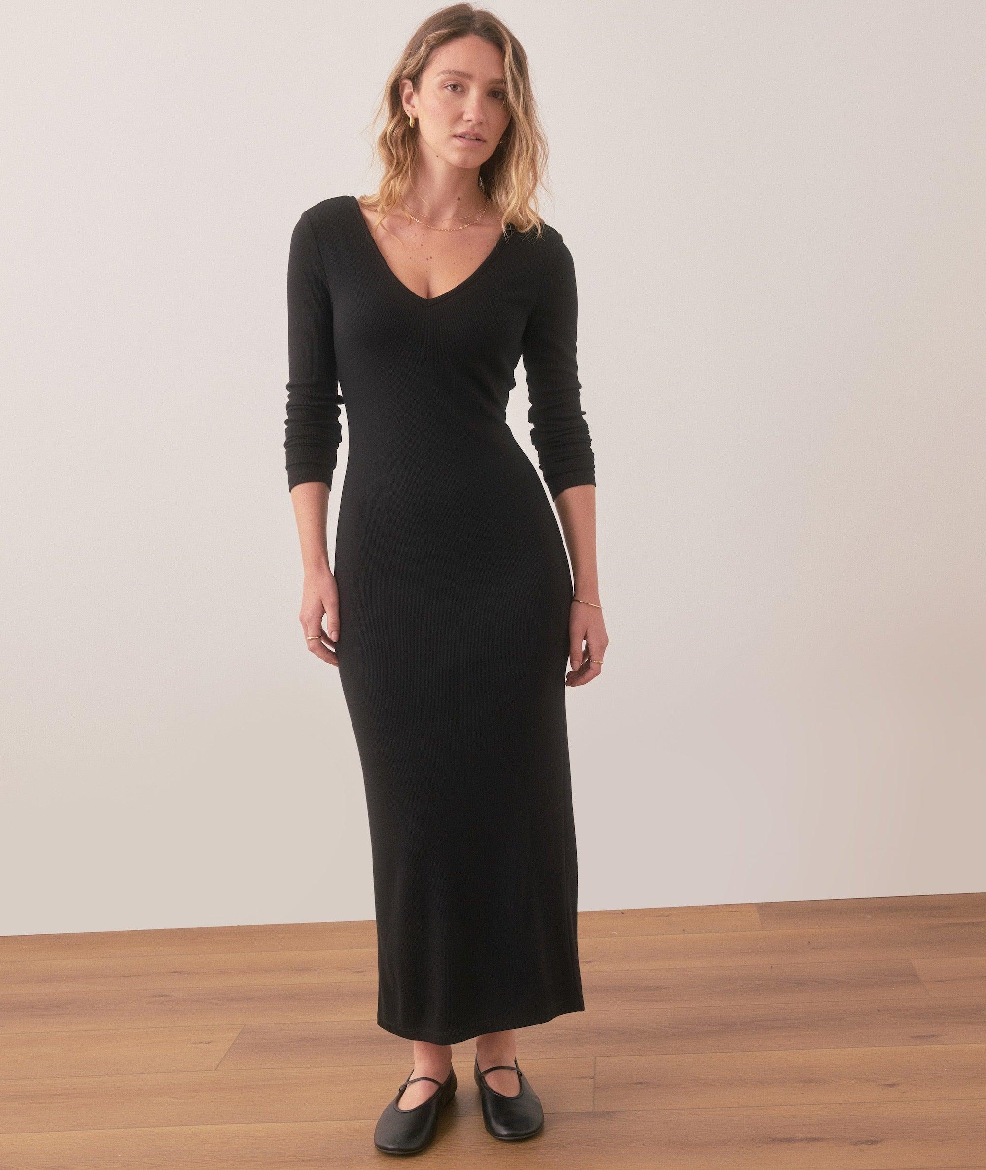 Lexi Rib V-Neck Maxi Dress Product Image