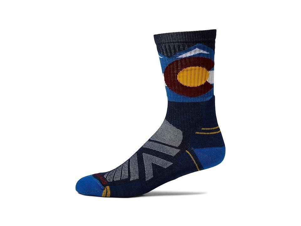 Smartwool Hike Light Cushion Colorado Crew Socks (Laguna ) Men's No Show Socks Shoes Product Image