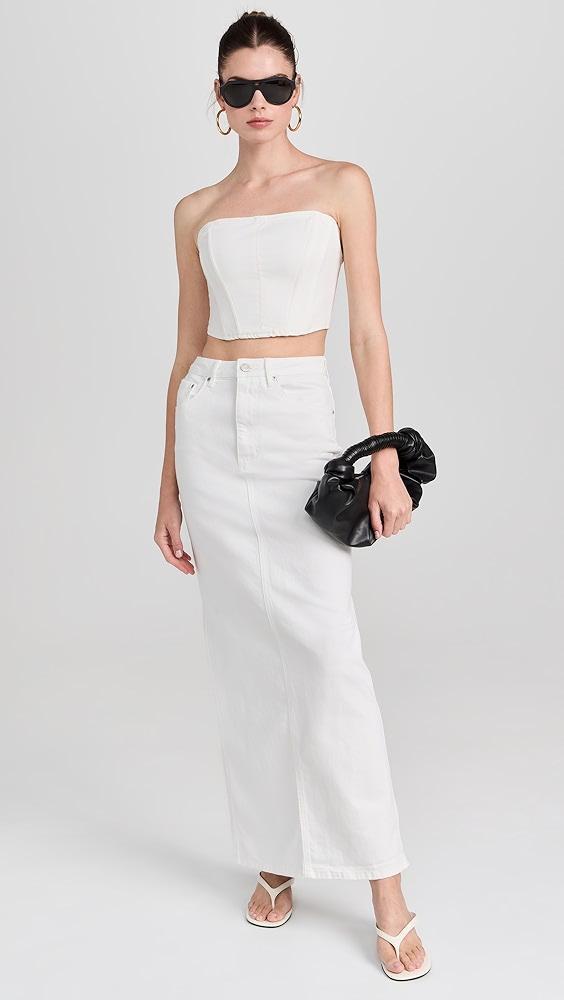 AFRM Amiri Maxi Pencil Skirt with Back Slit | Shopbop Product Image