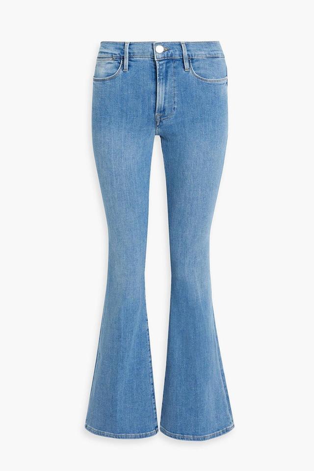 Le Pixie High-rise Flared Jeans In Mid Denim Product Image