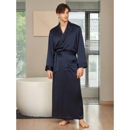 22 Momme Contra Full Length Silk Robe Product Image