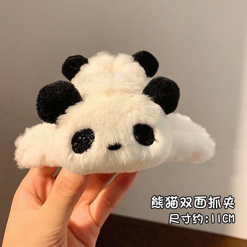 Panda Plush Hair Claw Clip Product Image