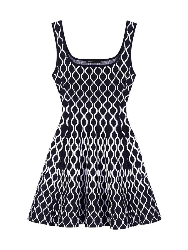 Short Patterned Knit Dress Product Image