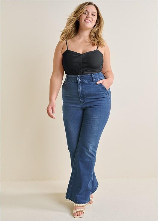 High-Waist Flare Jeans product image