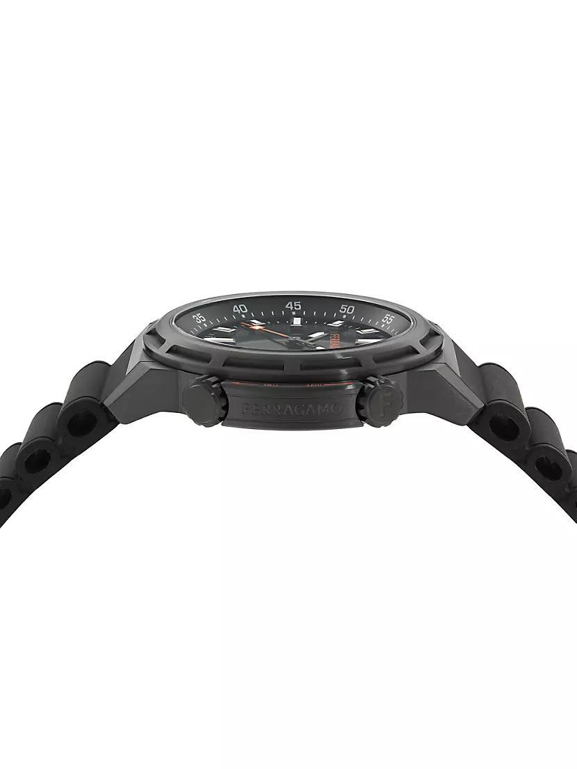 Nima Stainless Steel & Silicone Strap Watch/ 46MM Product Image