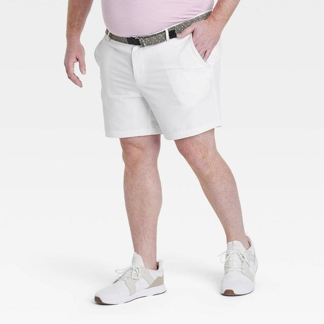 Mens Big Golf Shorts 7 - All In Motion White 42 Product Image