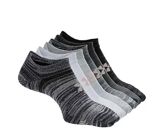 Under Armour Womens Essential No Show Socks 6 Pairs Product Image