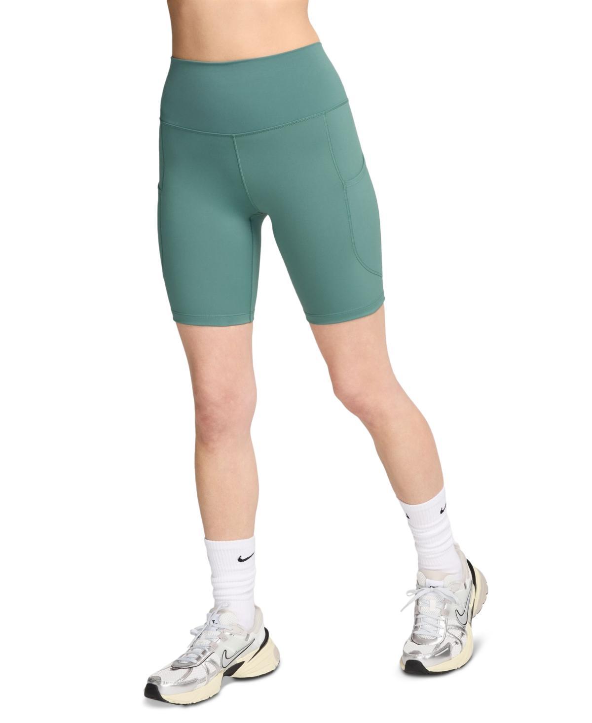 Nike Womens One High-Waisted Side-Pocket Bike Shorts - Bicoastal Product Image