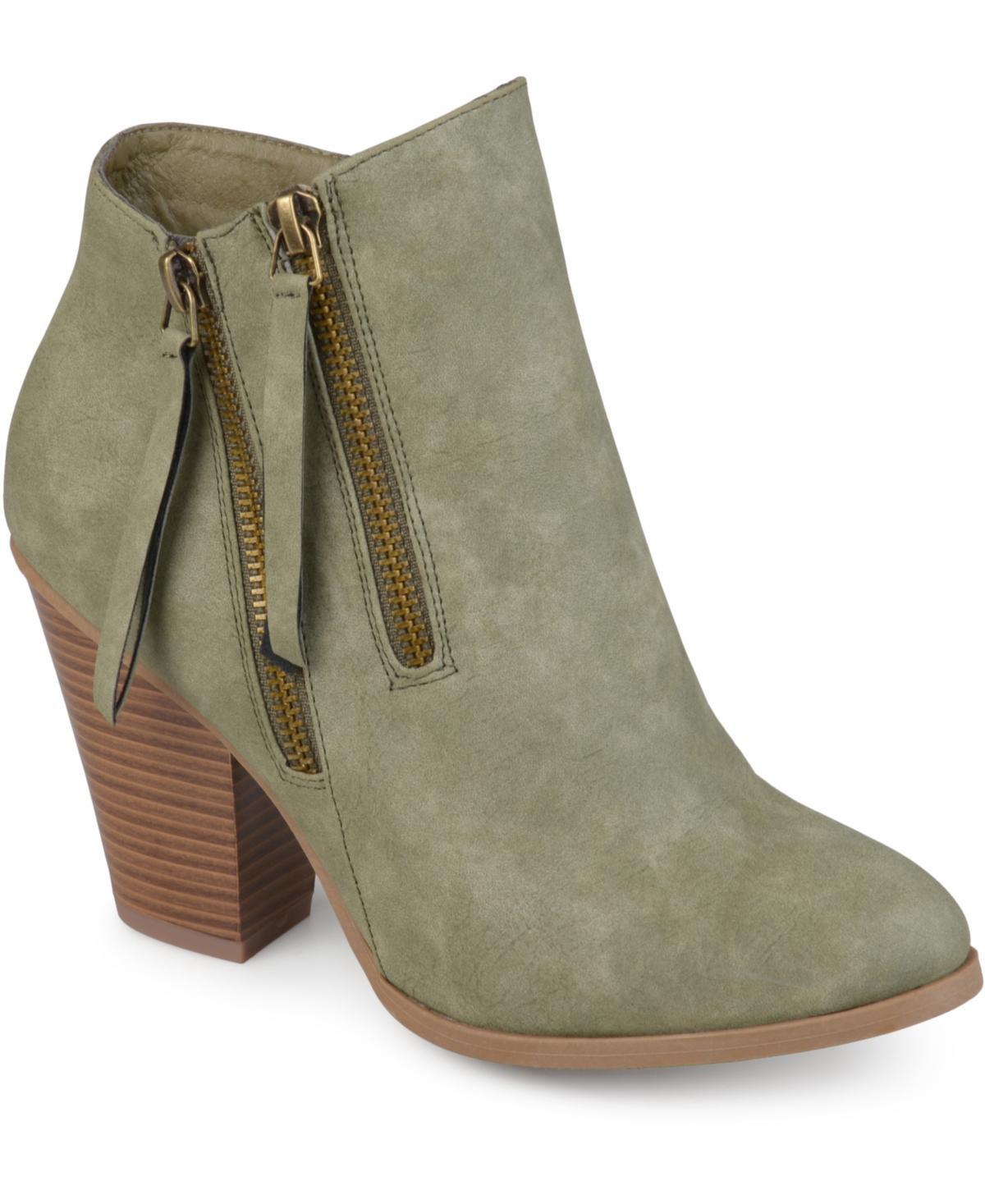 Journee Collection Womens Vally Double Zipper Bootie Product Image