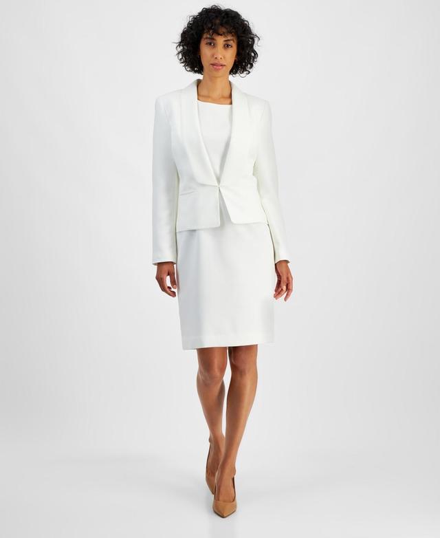 Le Suit Womens Shawl-Collar Jacket Dress Suit Product Image