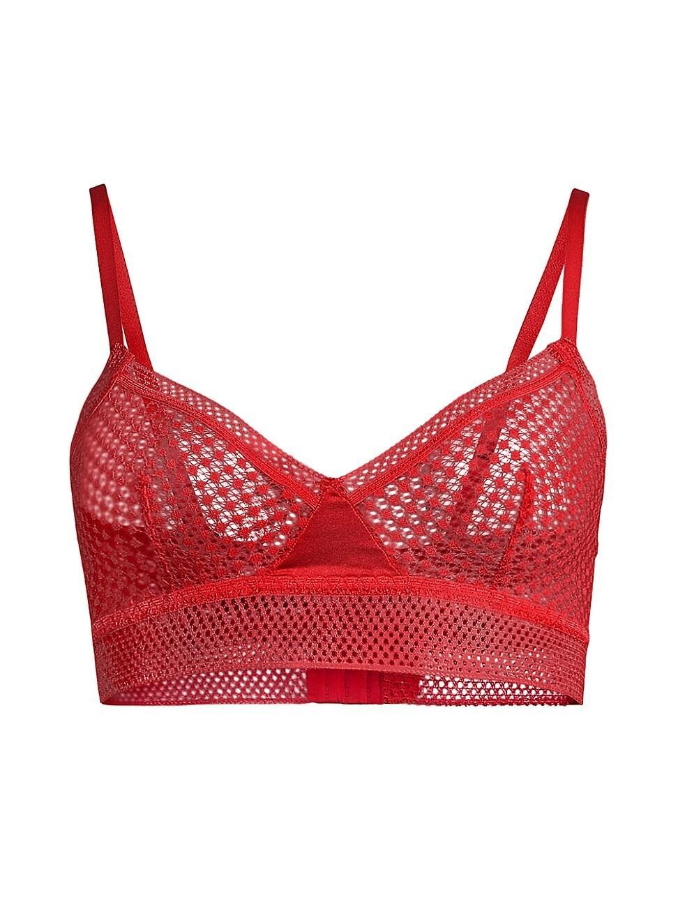 Womens Bella Lace Longline Triangle Bra Product Image