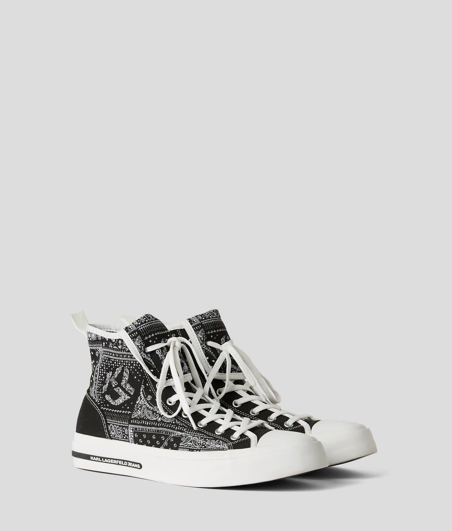 KLJ VULC BANDANA-PRINT HIGH-TOP SNEAKERS Product Image