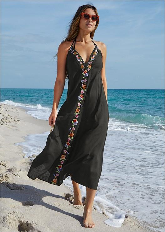 Embroidered Cover-Up Dress Product Image