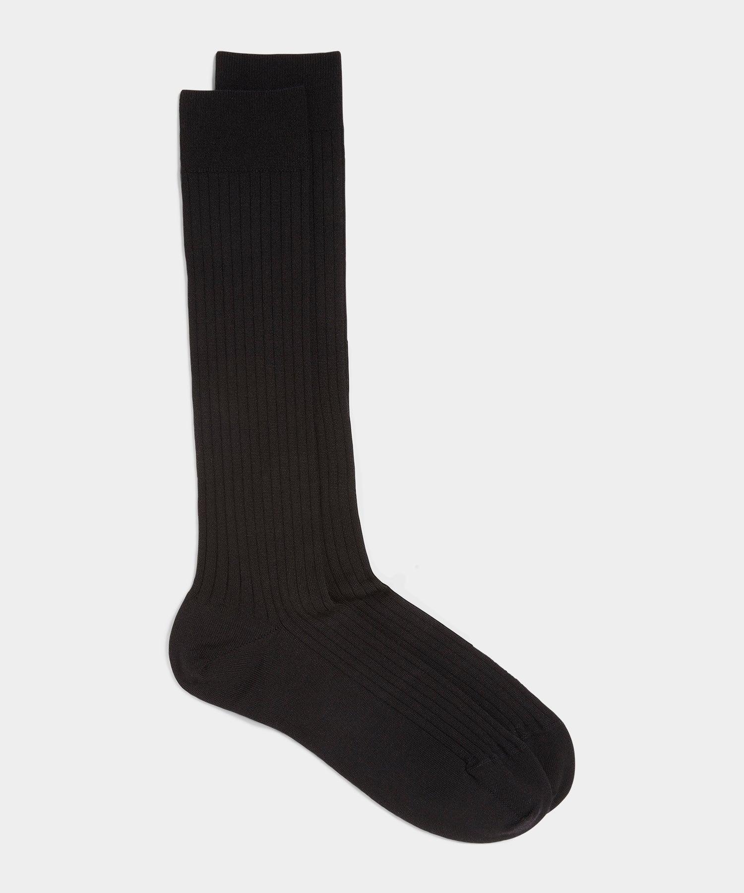 Merino Dress Sock in Black Product Image