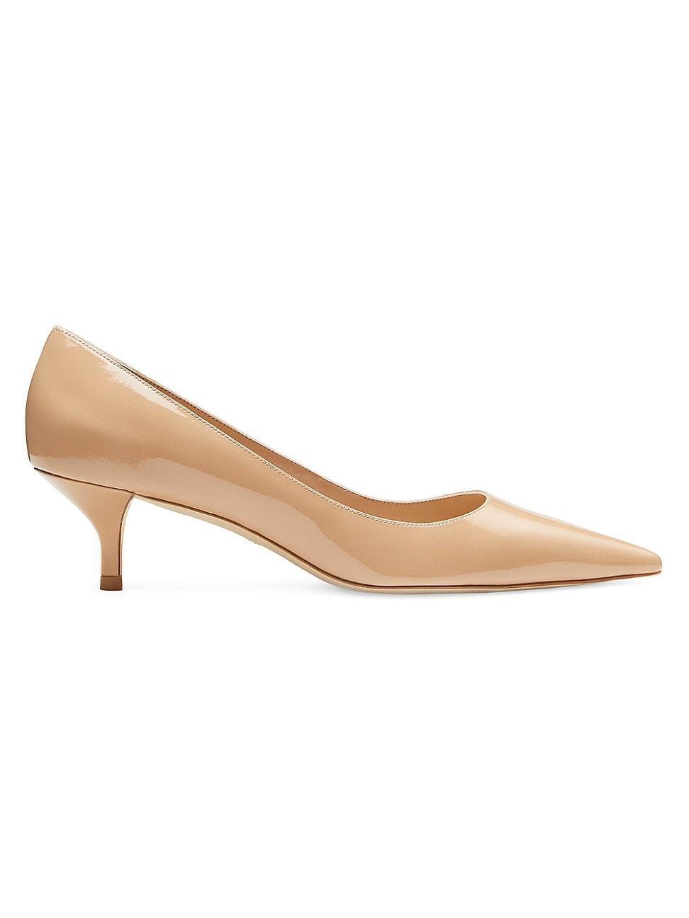 Stuart Weitzman Stuart Pointed Toe Kitten Heel Pumps Product Image