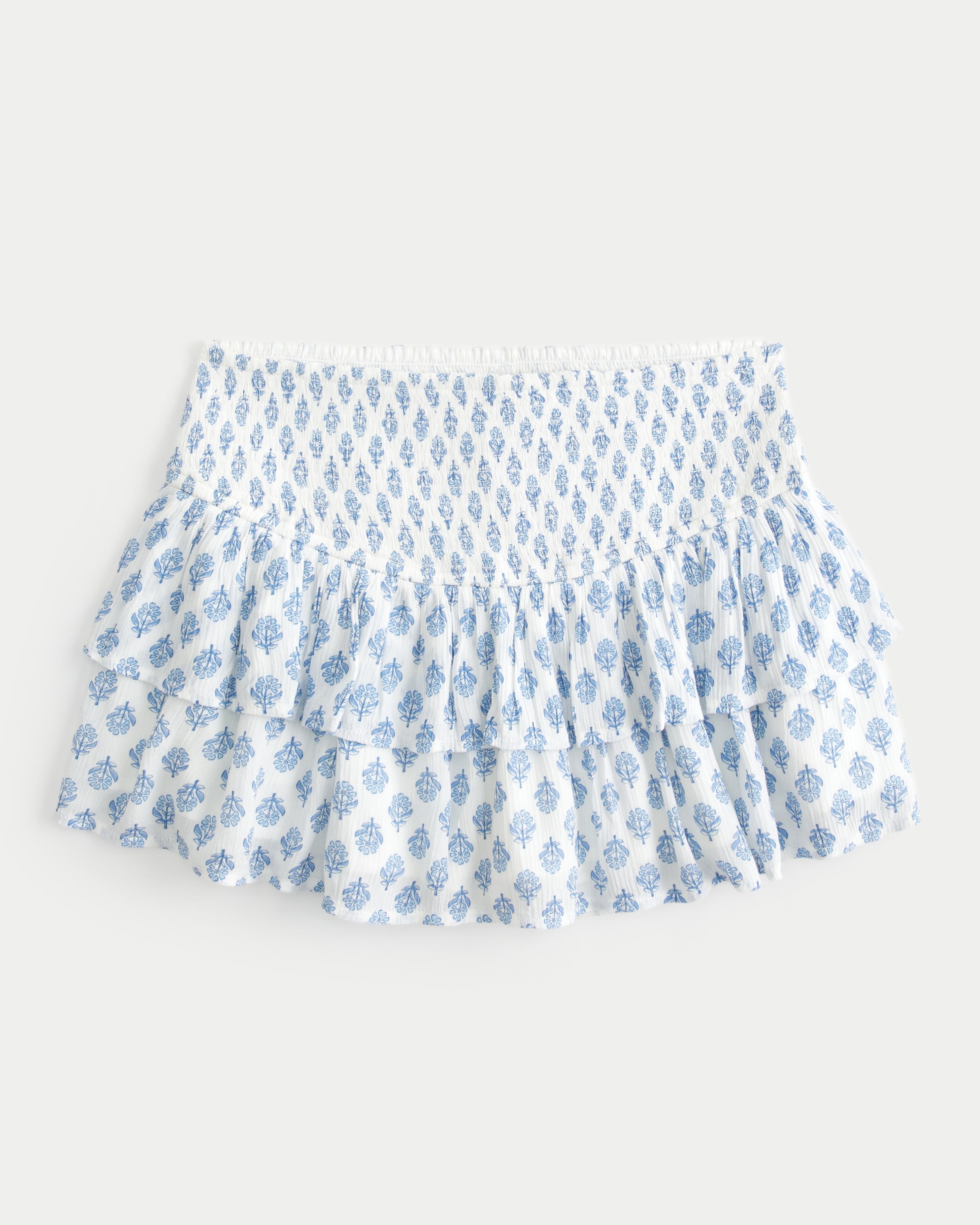 Smocked Tiered Mini Skort Product Image