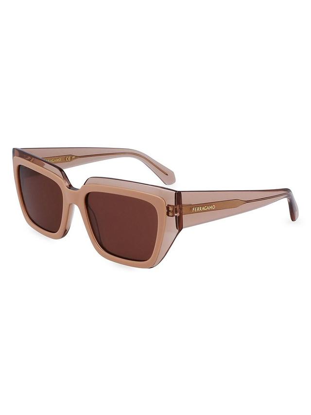 Womens Classic Logo 55MM Square Sunglasses Product Image