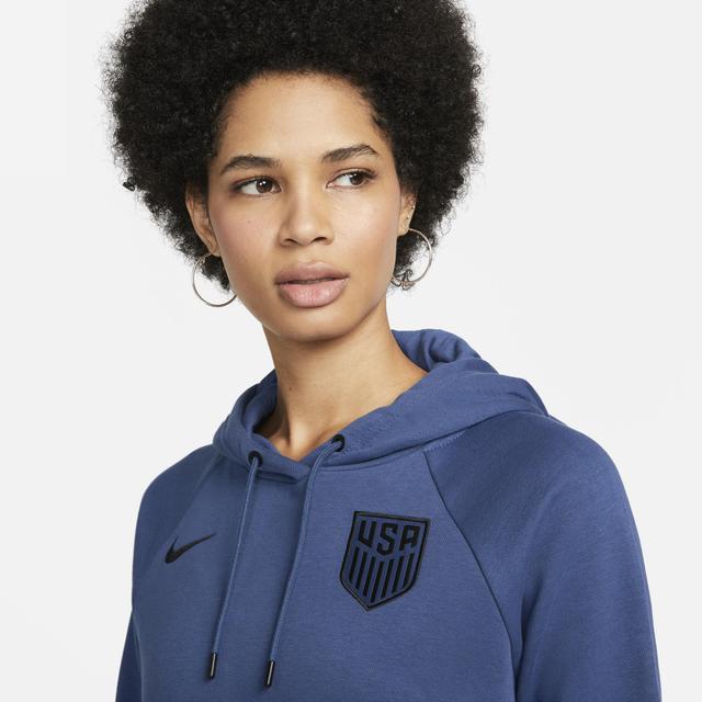Womens Nike Blue USMNT Essential Raglan Pullover Hoodie Product Image