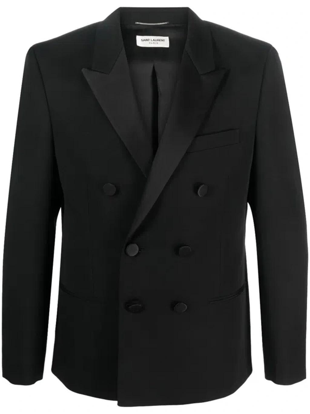 Men's Double Breasted Tuxedo Jacket In Nero Product Image