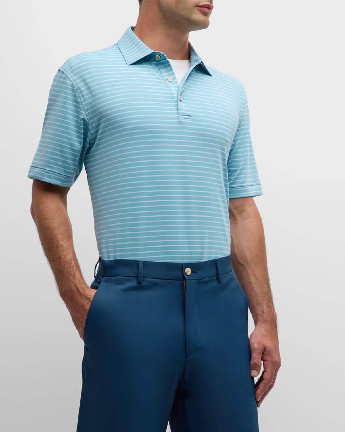 Men's Drum Stripe Performance Polo Shirt Product Image