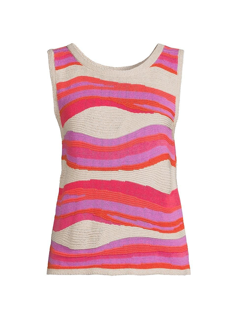 Womens Knit Waves Sweater Tank Product Image