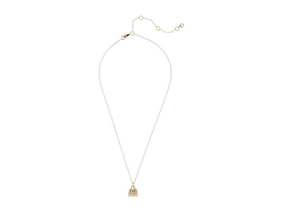 Womens Hit The Town Goldtone & Cubic Zirconia Knott Mini Pendant Necklace Product Image