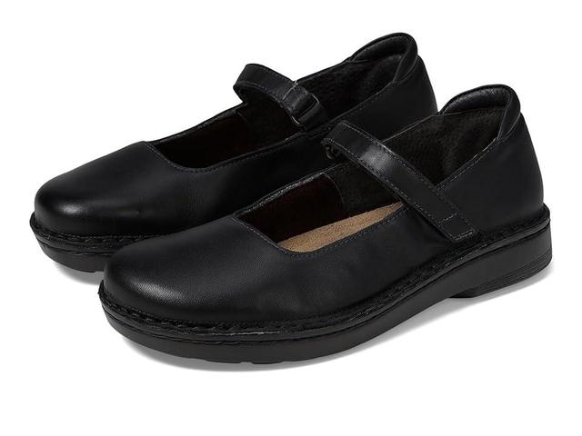 Naot Martinos (Jet Leather) Women's Flat Shoes Product Image