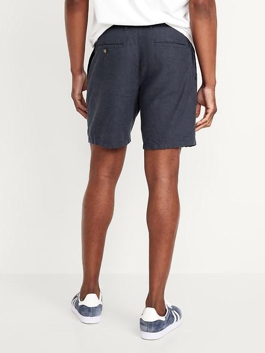 Slim Linen-Blend Chino Shorts -- 7-inch inseam Product Image