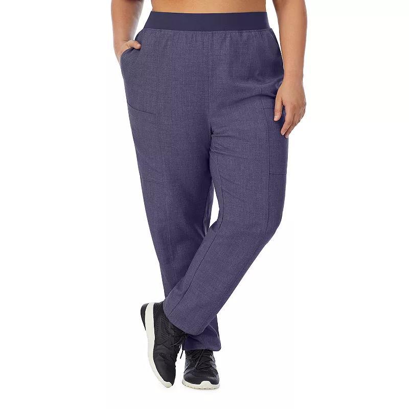 Plus Size Cuddl Duds Scrubs 4-Pocket Slim Pants, Womens product image