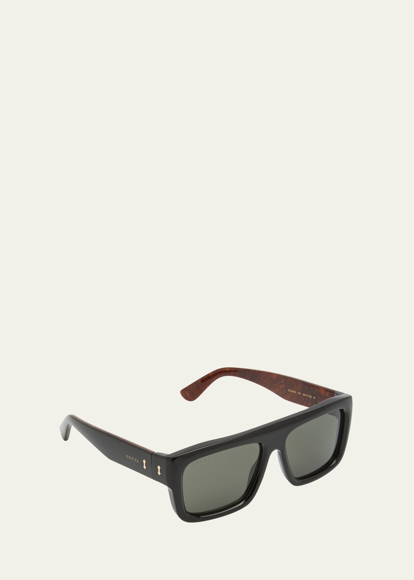 Mens GG1461Sm Acetate Rectangle Sunglasses Product Image