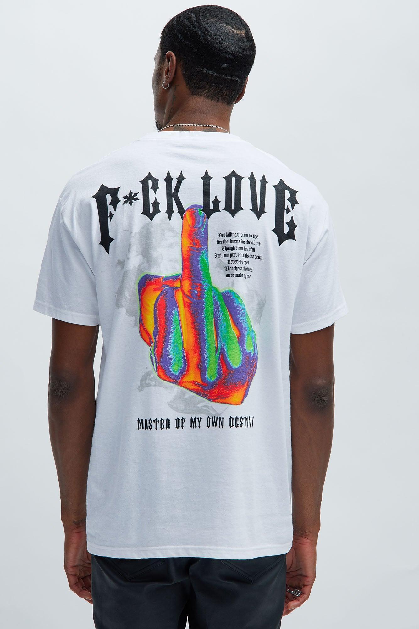 FXCK LOVE Short Sleeve Tee - White product image