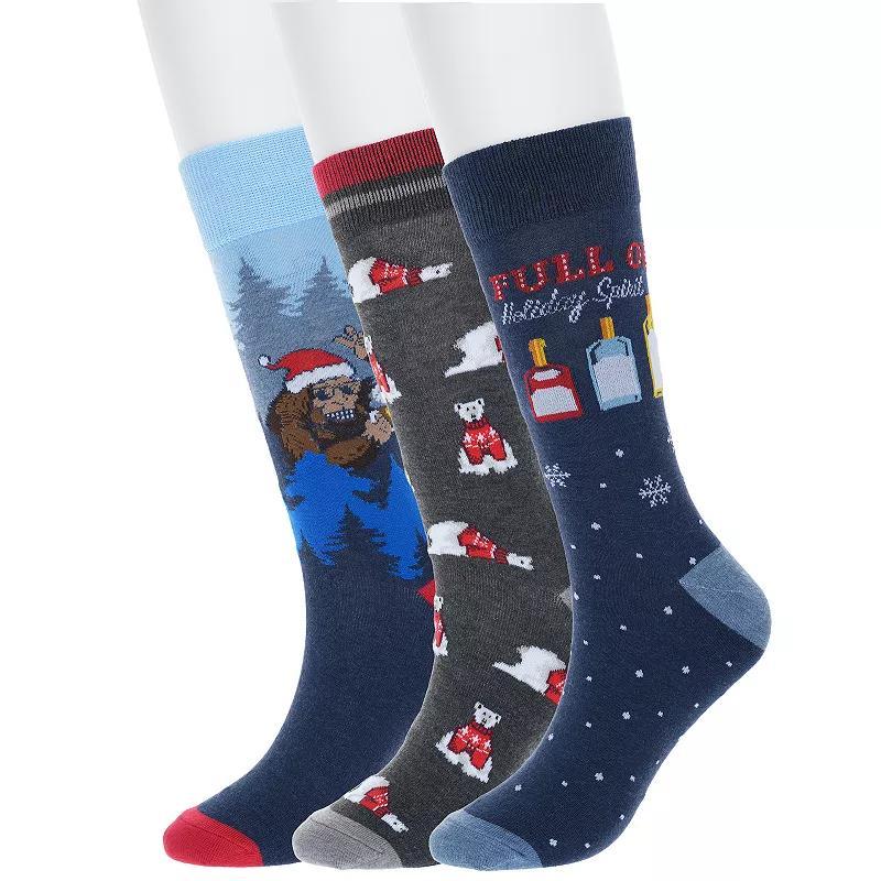 Mens 3-Pack Holiday Crew Socks Product Image