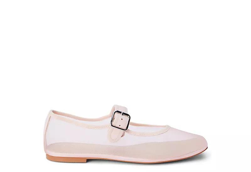 Coconuts Womens Tribeca Mesh Square-Toe Mary Jane Ballet Flat. Product Image