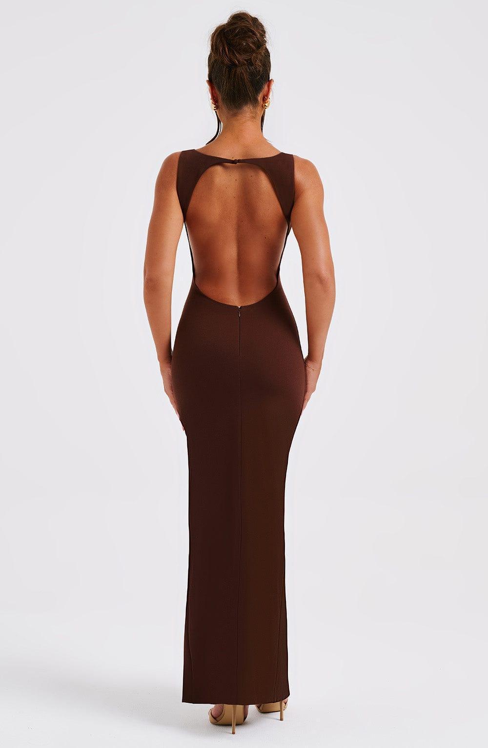 Kassandra Maxi Dress - Chocolate Product Image