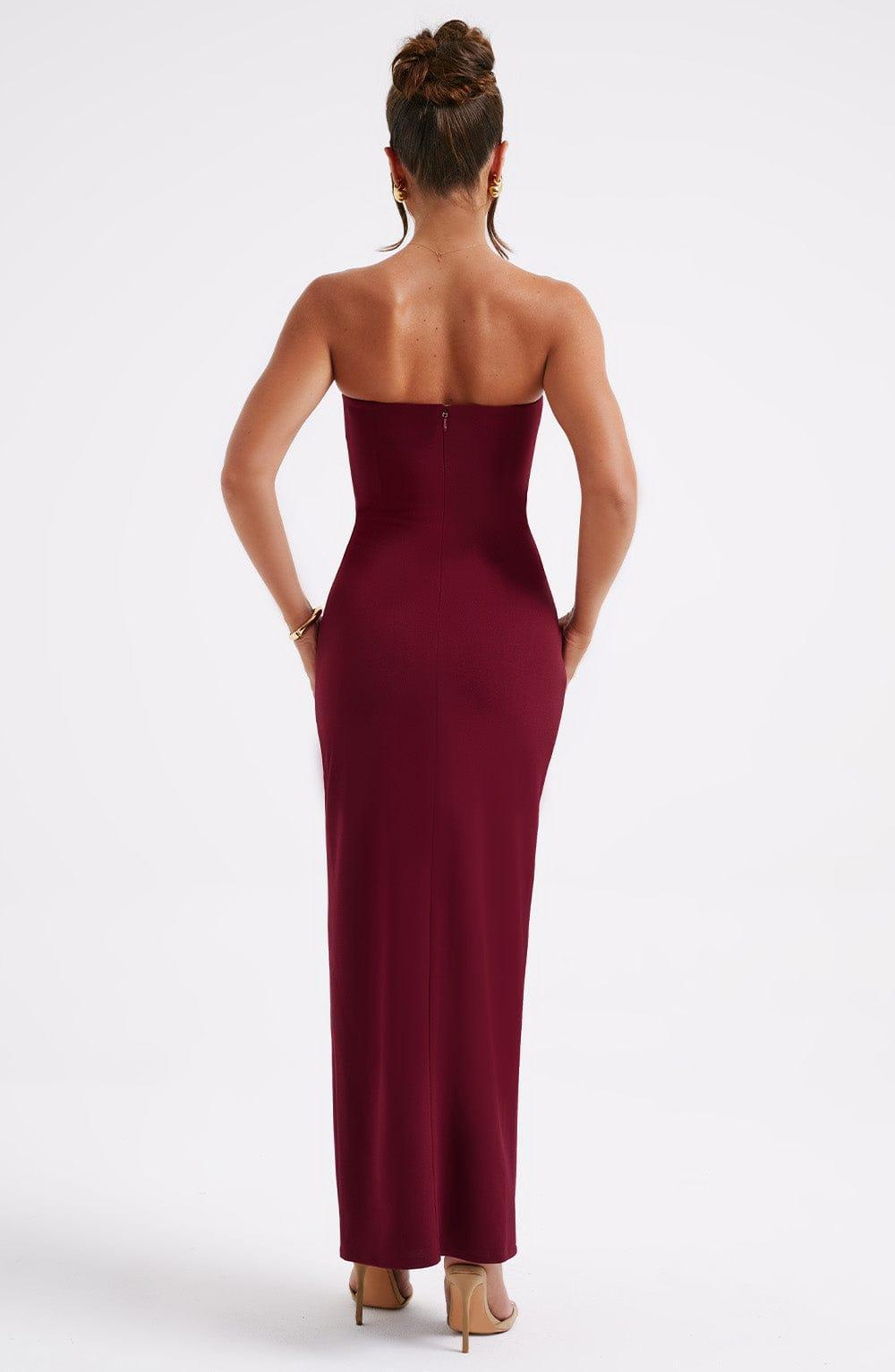 Marcia Maxi Dress - Burgundy Product Image