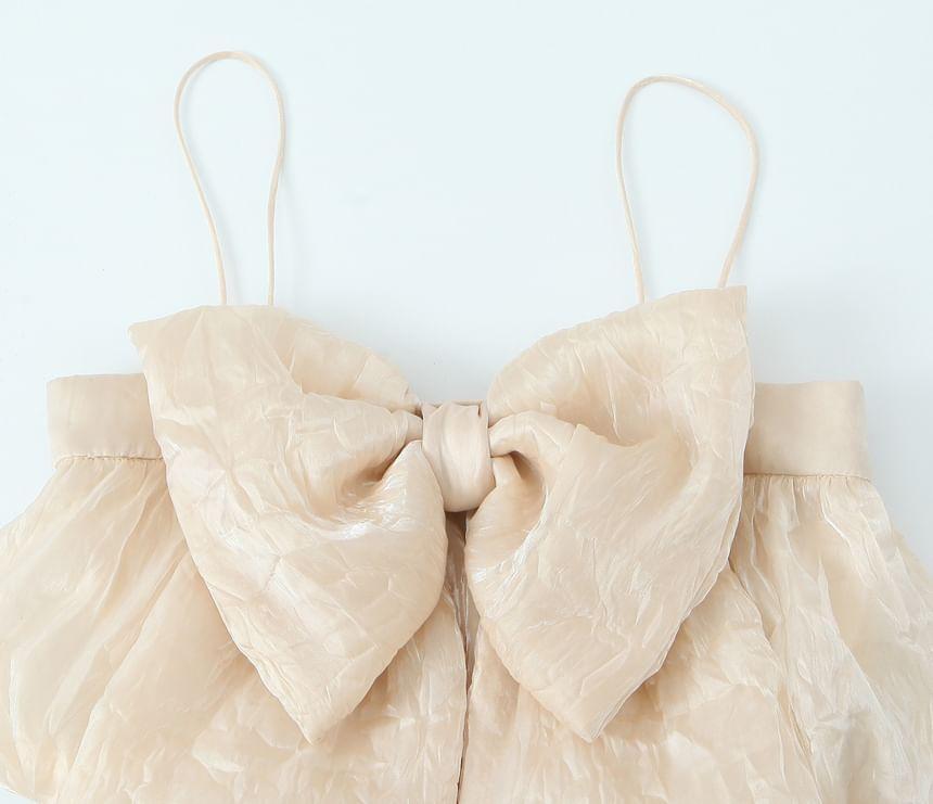 Bowknot Detail Crop Cami Top Product Image