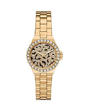 Michael Kors Womens Lennox Quartz Three-Hand Gold-Tone Stainless Steel Watch 30mm Product Image