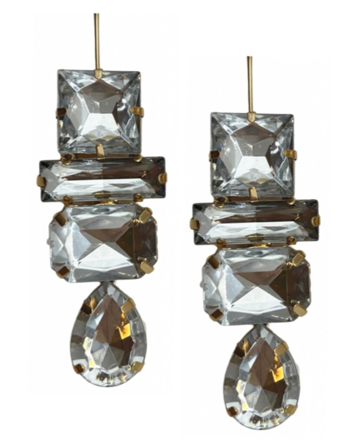 Accessory Concierge Womens Deco Gem Drop Earrings Product Image