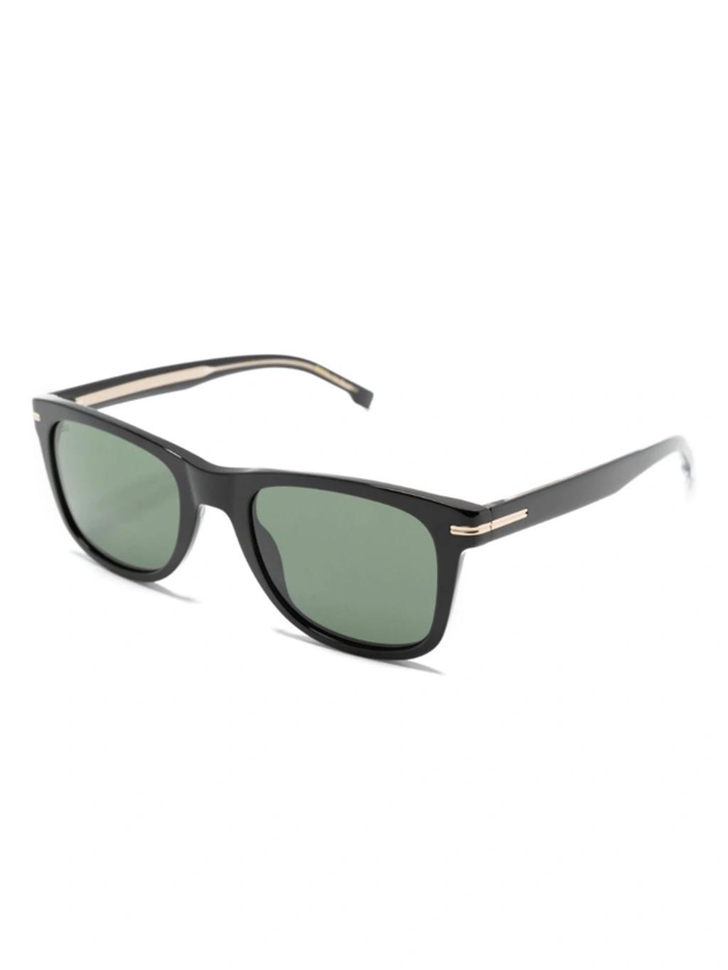 Square-frame Tinted Sunglasses In Black Product Image