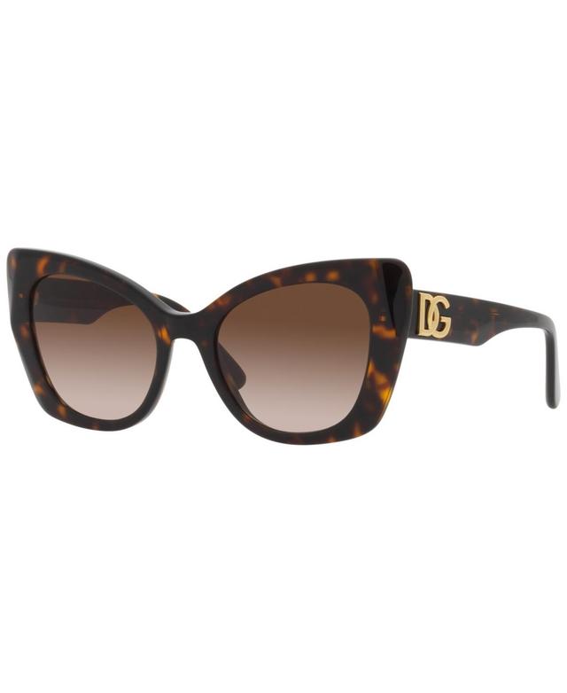 Dolce&Gabbana Womens Low Bridge Fit Sunglasses, DG4405F 53 Product Image