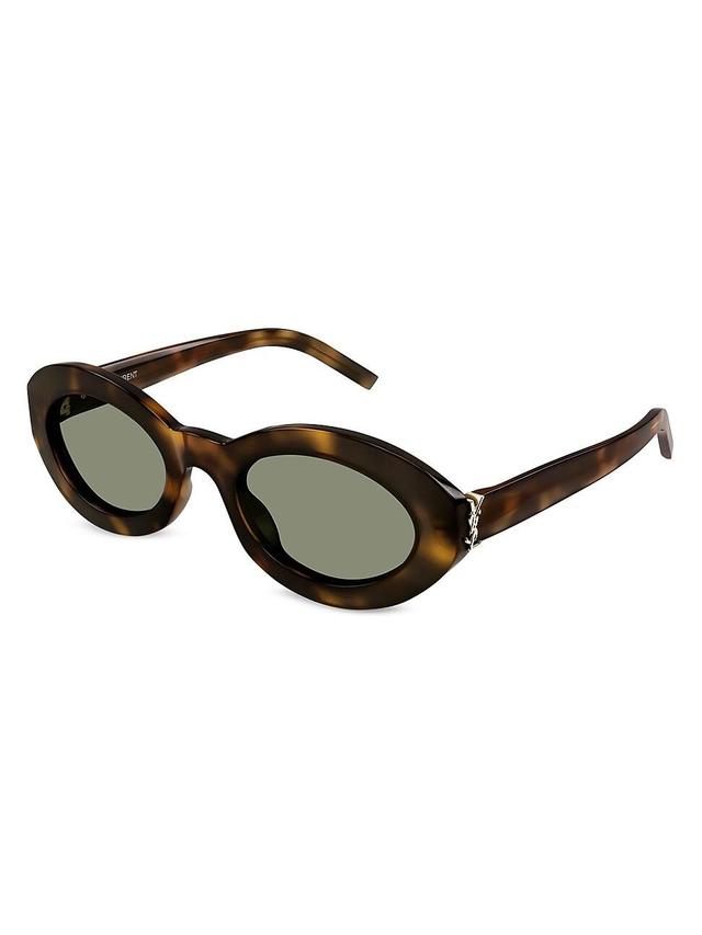 Saint Laurent Oval Sunglasses Brown.. Product Image