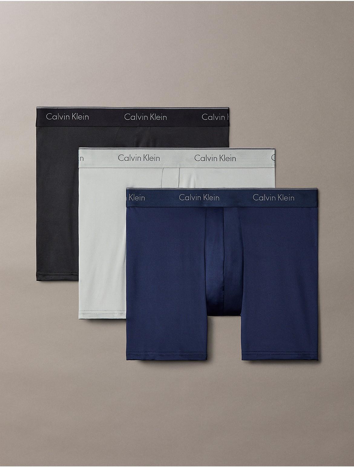 Calvin Klein Mens Micro Stretch 3-Pack Boxer Brief - Black - S Product Image