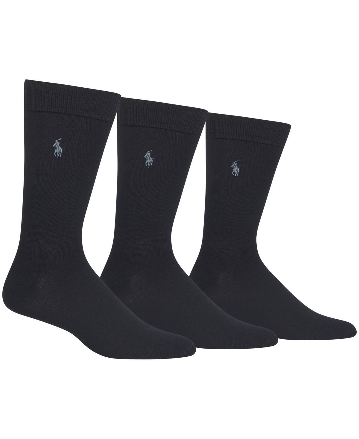 Polo Ralph Lauren Mens 3-Pk. Extended Size Supersoft Dress Socks Product Image