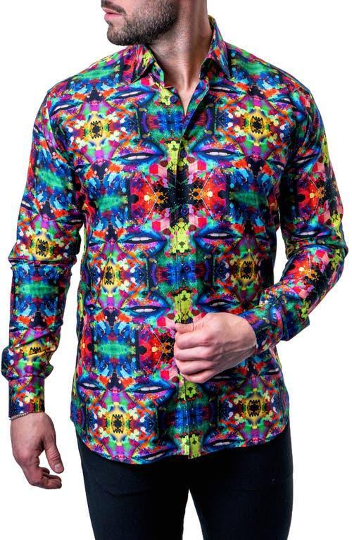 Maceoo Fibonacci Kaleidoscope Multi Contemporary Fit Button-Up Shirt Product Image